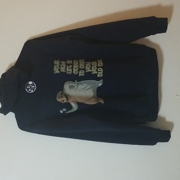 SBC Oogie Boogie Navy Blue Pullover Hoodie Sweatshirt - Picture 6 of 7